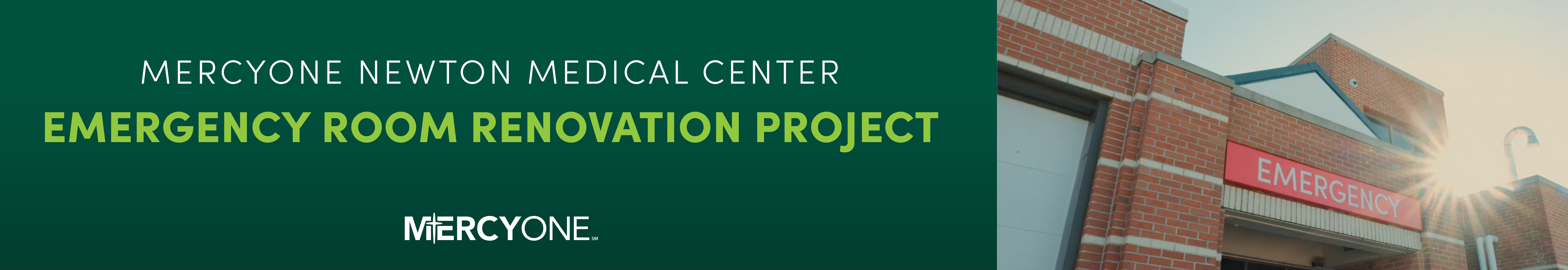 Newton Emergency Room Renovation Banner